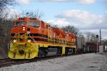 Northbound manifest comes out of siding after swapping crews